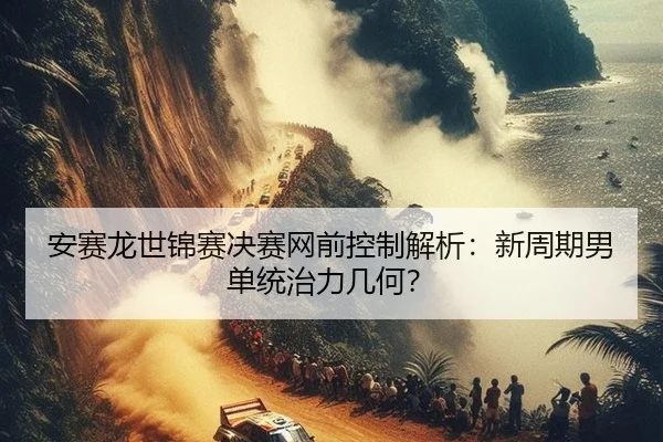 安赛龙世锦赛决赛网前控制解析：新周期男单统治力几何？